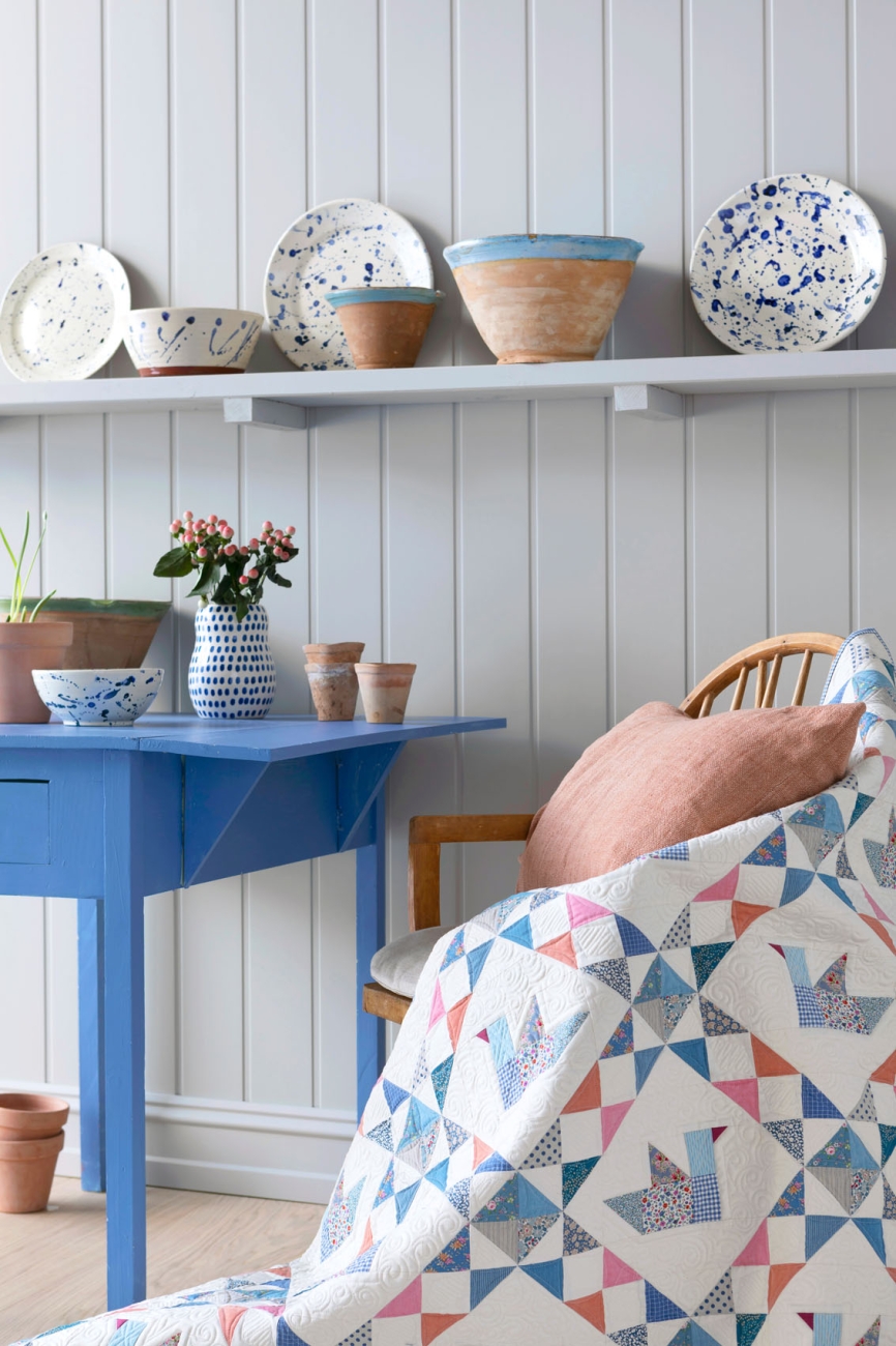 Tilda Patchwork Stoff Baumwolle - Creating Memories - Gracie Blue